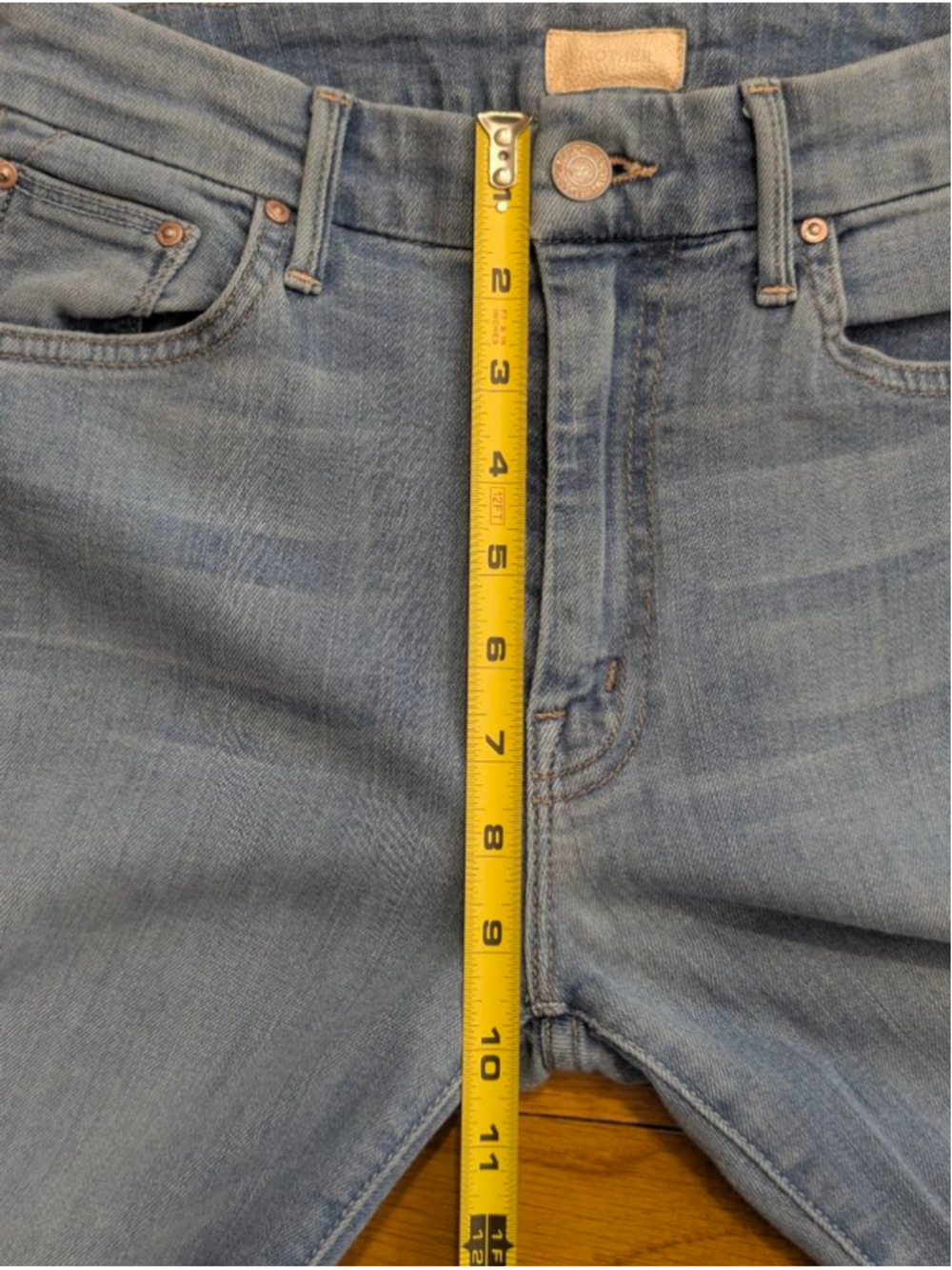 MOTHER Looker Skinny Jeans Light Kitty Blue Size 27 - Picture 10 of 14